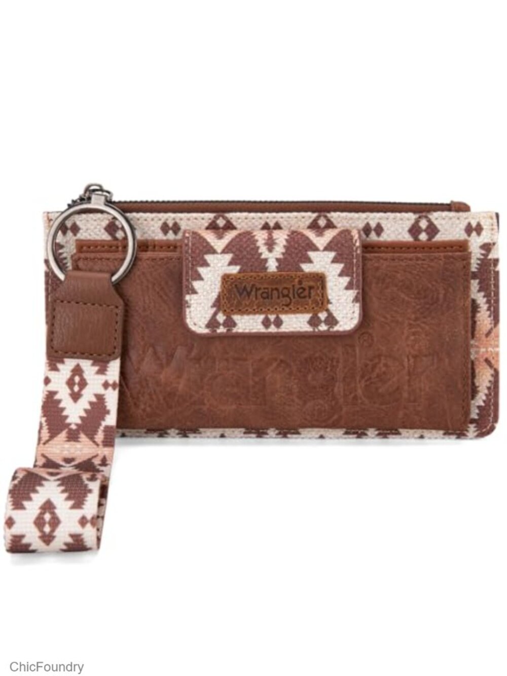 Boho Western Wristlet Wallet RFID Protected Card Holder Clutch